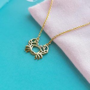 Celestial Charm Cancer Pendant Necklace + dust bag
